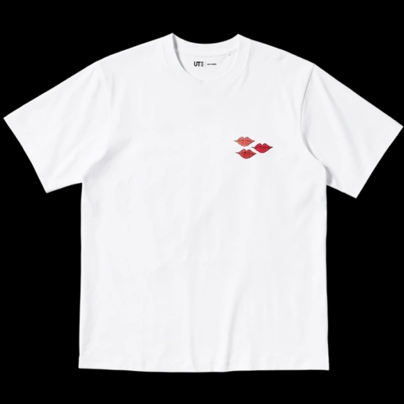 KAWS x WARHOL Uniqlo t-shirt Size Medium Authentic New 476350 Pink Gray - Picture 4 of 9